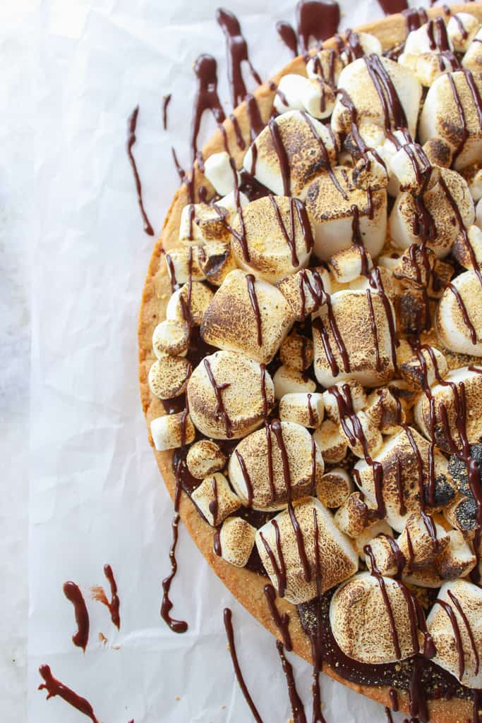 S'mores Cookie Cake - Gourmet Mami