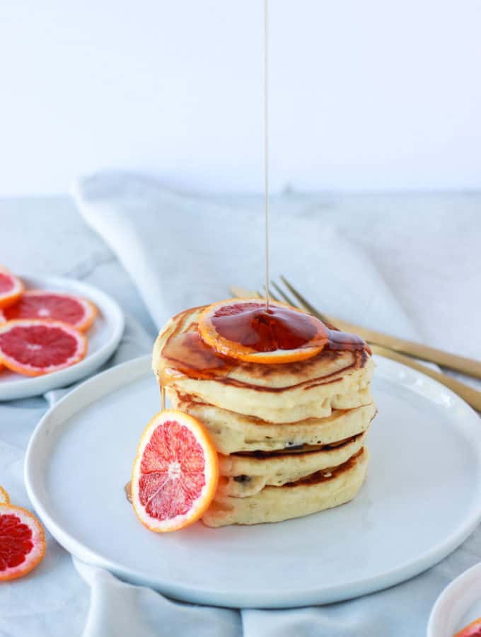Blood Orange Pancakes