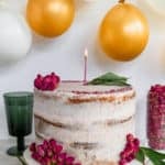 Not your everyday cake! This beautiful creation is a cardamom and orange infused birthday cake with rose buttercream, made for Melinda of kitchen-tested.com for her 35th bday! #happybirthday #35 #cake #foodbloggers kitchen-tested.com and frostingandfettuccine.com