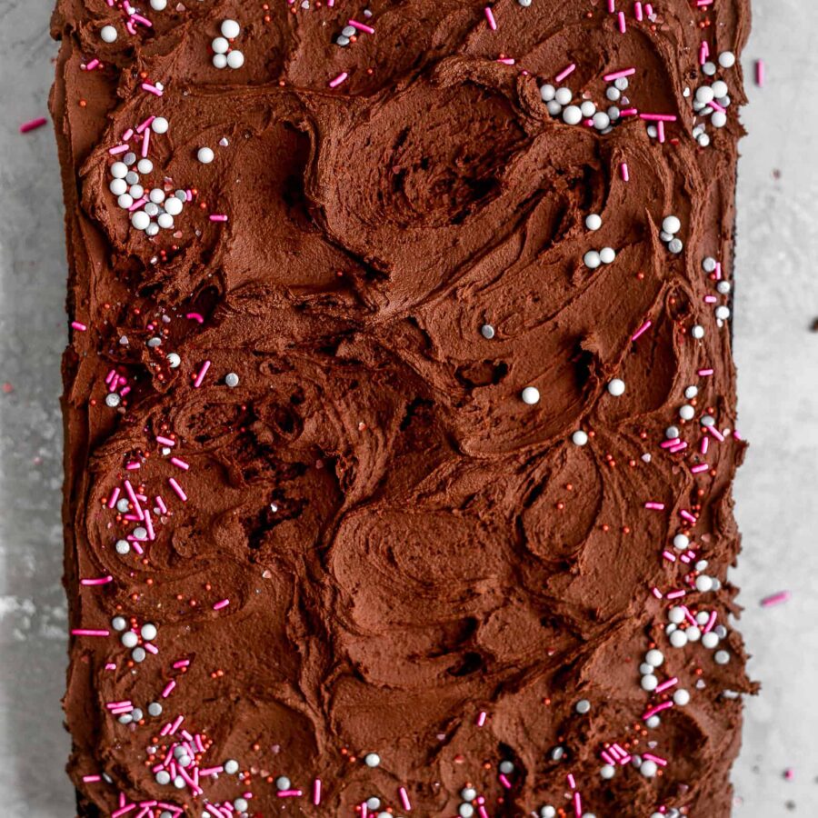 The Best Fluffy One Bowl Chocolate Cake - Frosting & Fettuccine