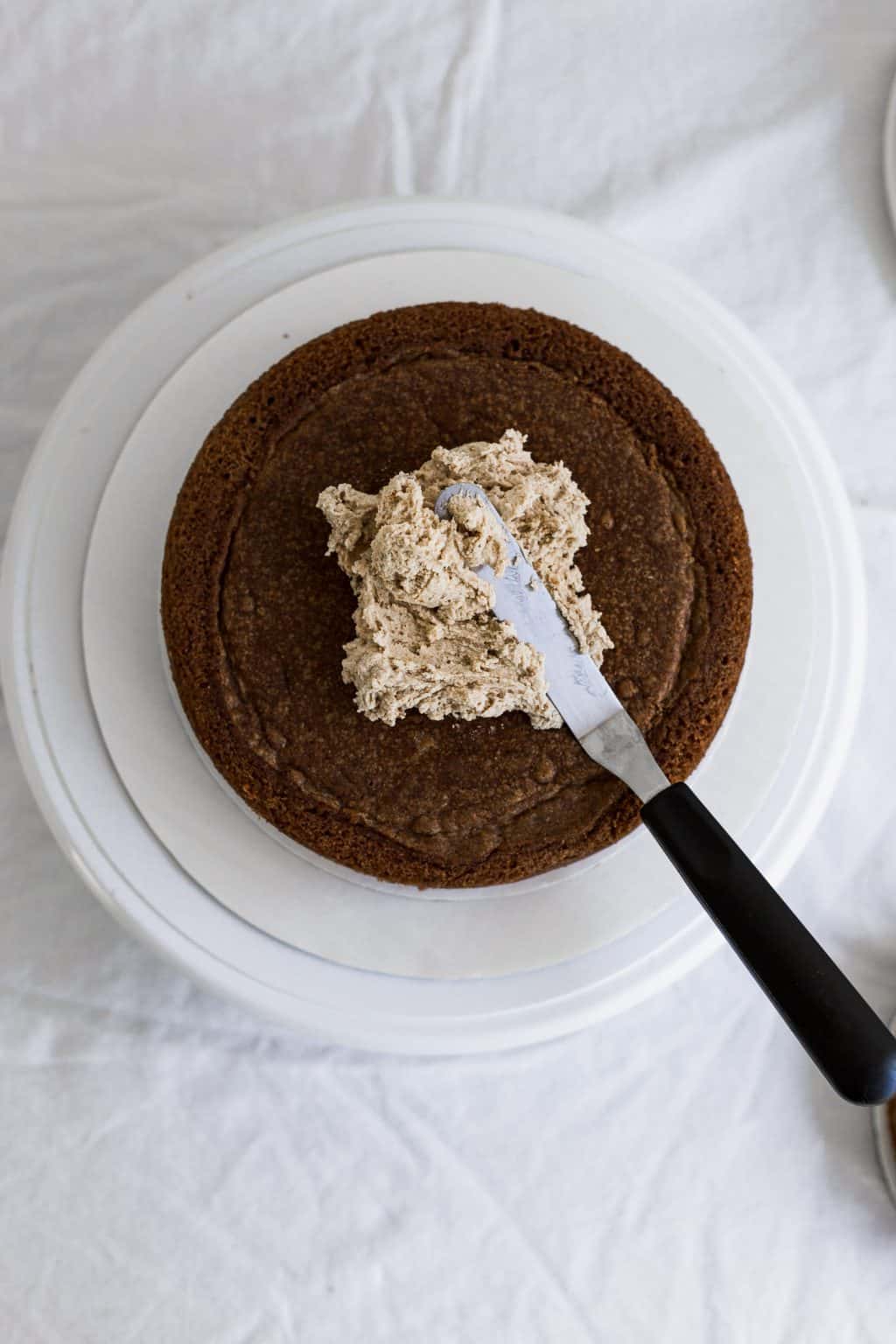 How to Bake & Stack a Two Tier Cake Frosting and Fettuccine