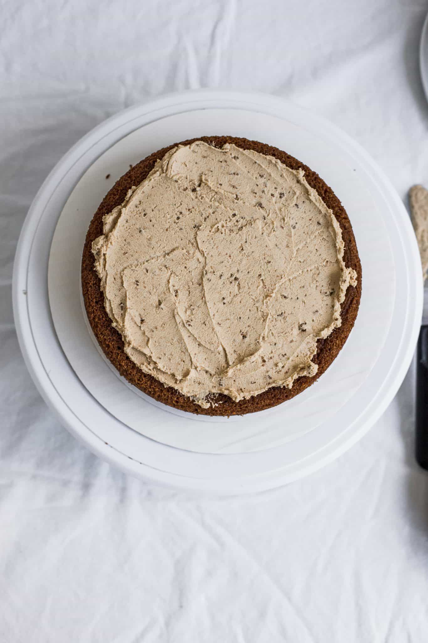 How to Bake & Stack a Two Tier Cake Frosting and Fettuccine