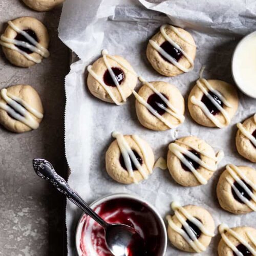 Cream Cheese Thumbprint Cookies with Raspberry Jam - Frosting and ...