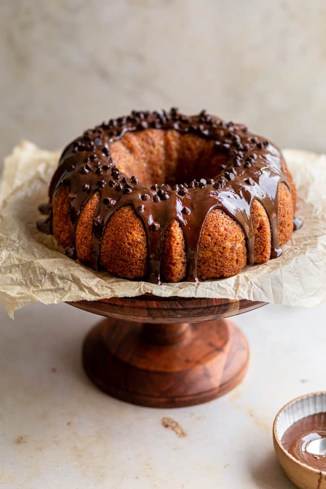 Chocolate Chip Banana Bundt Cake - Baking with Blondie