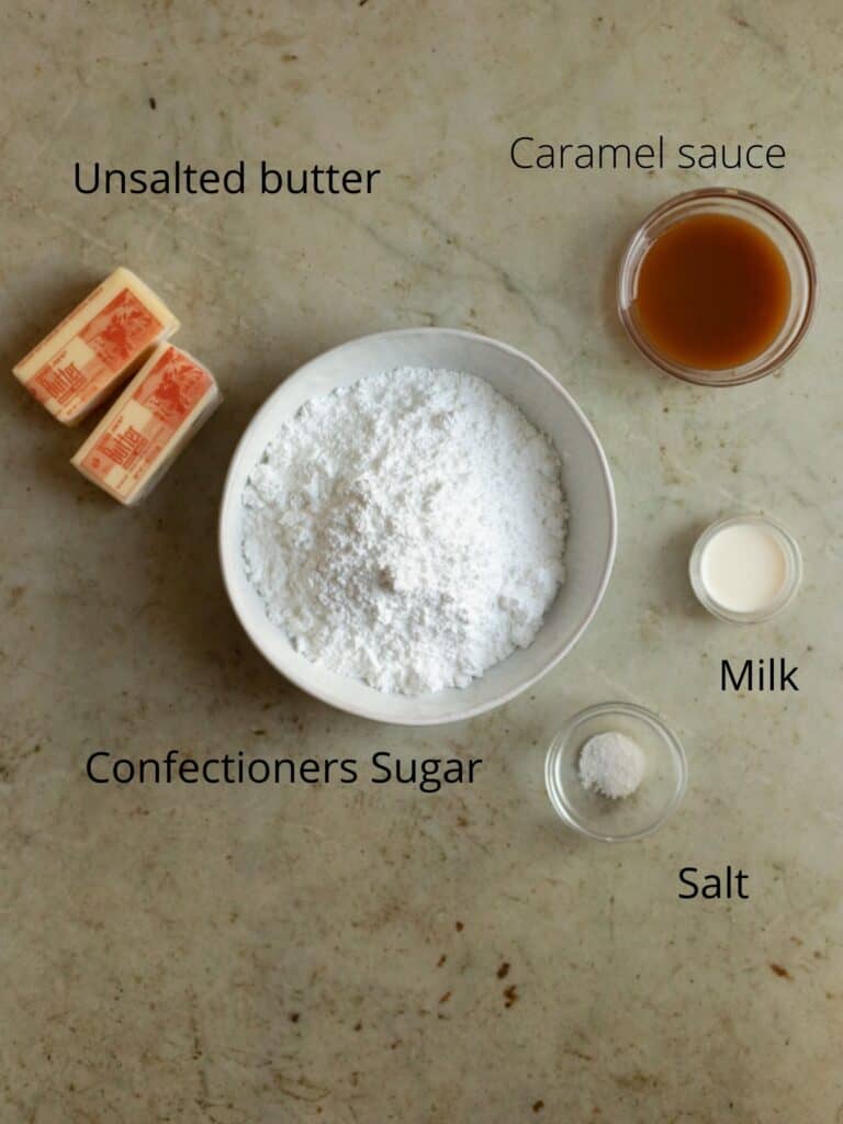 Caramel buttercream frosting ingredients
