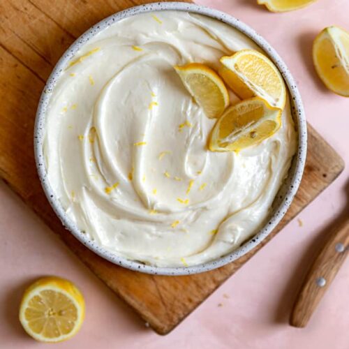 Fluffy Lemon Cream Cheese Frosting Frosting and Fettuccine