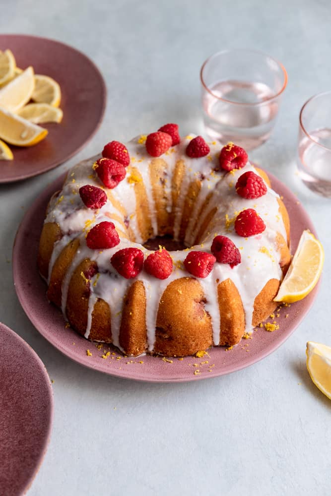 Raspberry Swirl Pound Cake - Paula Deen Magazine