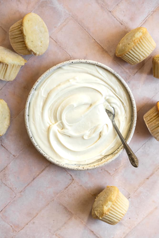 3 Ingredient Cream Cheese Frosting Without Butter Frosting and Fettuccine