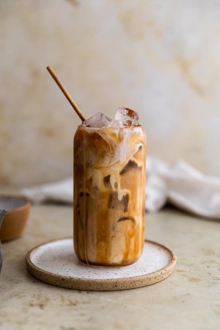 Easy Homemade Caramel Iced Coffee - Frosting and Fettuccine