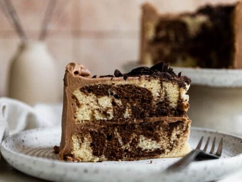 The Best Marble Cake with Chocolate Buttercream - Everyday Made Fresh
