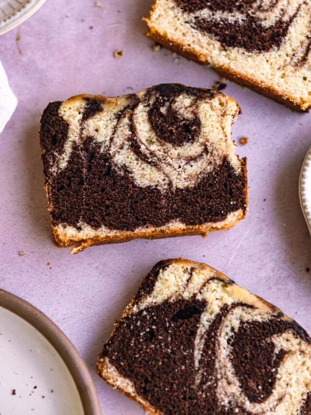 Swirled Marble Loaf Cake Recipe Frosting & Fettuccine