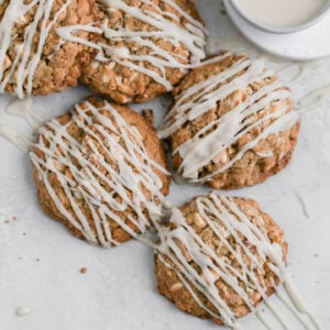 White chocolate oatmeal cookies.