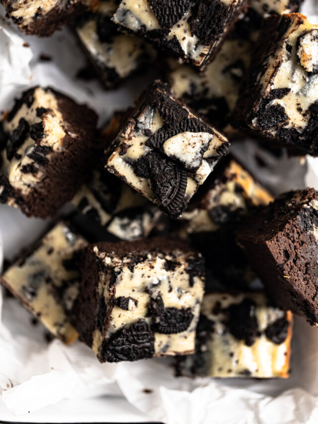 Easy Oreo Cheesecake Brownies Recipe Frosting & Fettuccine