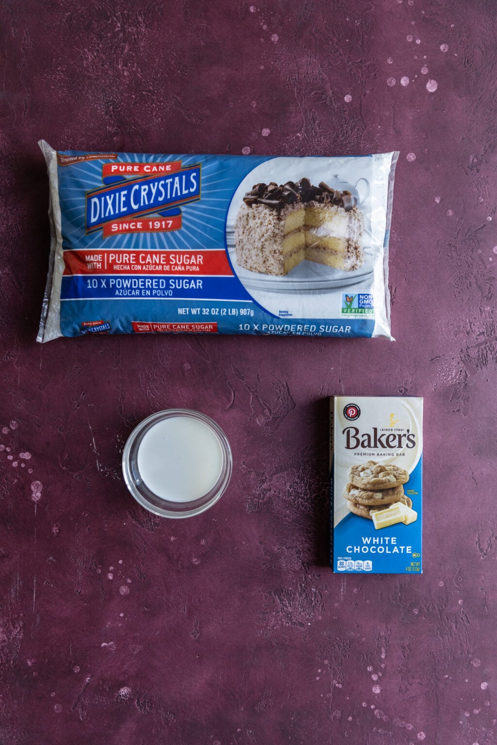 3 Ingredient White Chocolate Glaze Frosting and Fettuccine