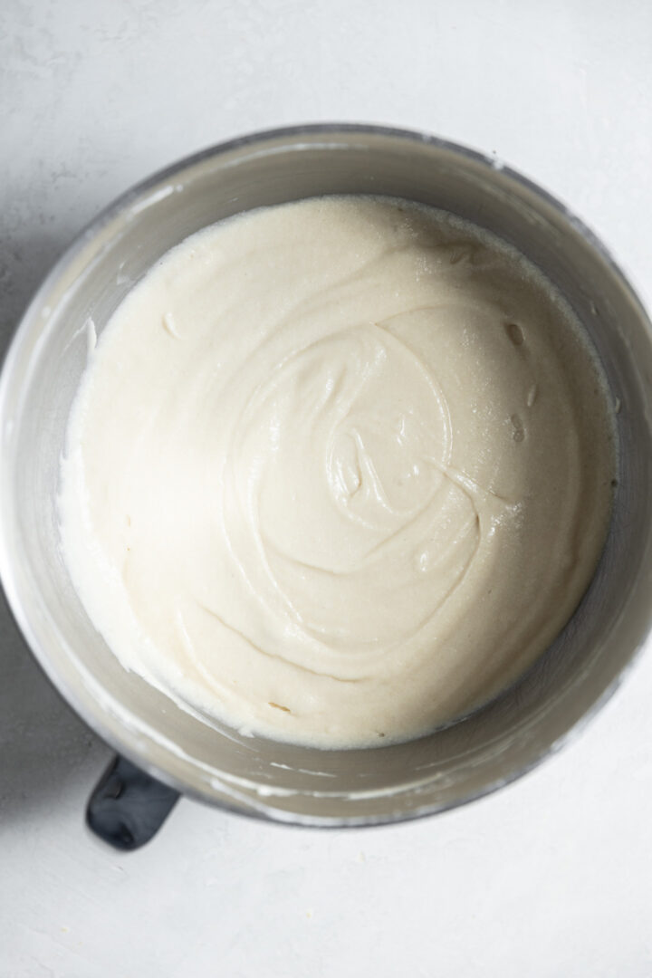 Vanilla cake batter.